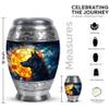 LEXFAY Wolf Funeral Urns for Women - 3 Inch,1 Pc - Small Urns for Human Ashes Keepsake Male view 2