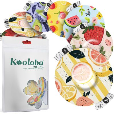 Adhesive Patches for Libre 3 Waterproof,Sensor Covers for CGM,Pre-Cut Backing with Easy-Peel Tab for 10-14 DaysFull Cover No Glue in Center Vividfruit