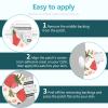 Adhesive Patches for Libre 3 Waterproof,Sensor Covers for CGM,Pre-Cut Backing with Easy-Peel Tab for 10-14 DaysFull Cover No Glue in Center Vividfruit view 4
