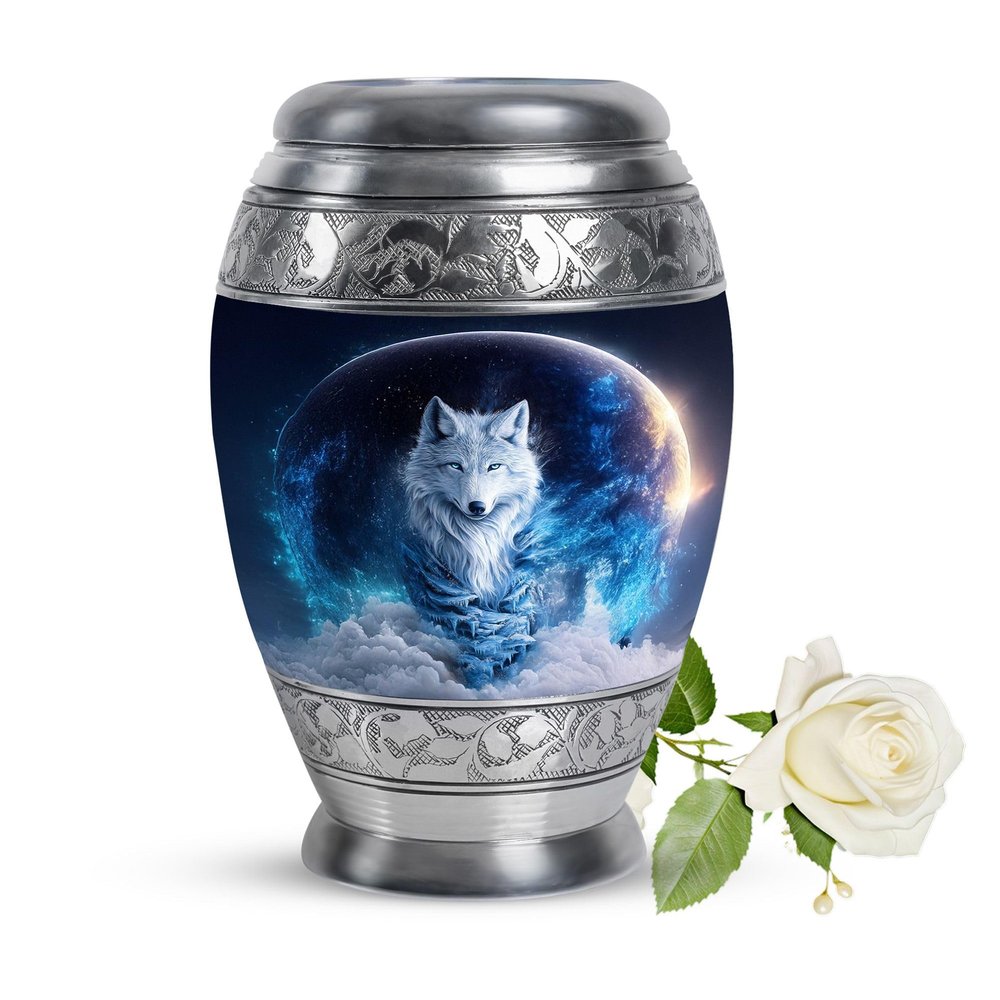 LEXFAY Wolf Mini Cremation Urn for Men - 3 Inch,1 Pc - Memorial Urns for Human Ashes Adult Female