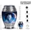 LEXFAY Wolf Mini Cremation Urn for Men - 3 Inch,1 Pc - Memorial Urns for Human Ashes Adult Female view 2