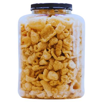 (1) Original Fried Pork Rinds, 16oz Resealable Jar Crunchy Premium Chicharrones High Protein Low Carb Alternative Crackling Savory Guilt-Free Home Office Party Snacks