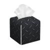 Black Diamond Plate Tissue Box Cover, Fashionable Decorative Storage Box, Suitable for Most Places view 1