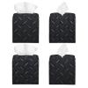 Black Diamond Plate Tissue Box Cover, Fashionable Decorative Storage Box, Suitable for Most Places view 2
