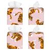 Cute Tiger Pink Tissue Box Cover, Fashionable Decorative Storage Box, Suitable for Most Places view 2