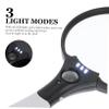 Baluue Led Lighted Magnifier for Elderly Handheld Reading Magnifying Glass for Books Jewelry Coins view 3