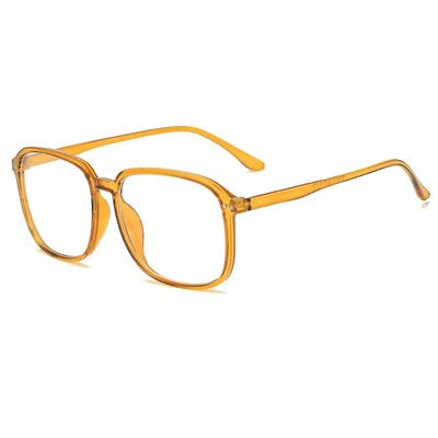 Xrpin Oversize Distance Glasses for Men Women Fashion Myopia Nearsighted Glasses (Orange, -3.50, Diopters)