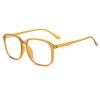 Xrpin Oversize Distance Glasses for Men Women Fashion Myopia Nearsighted Glasses (Orange, -3.50, Diopters) view 1