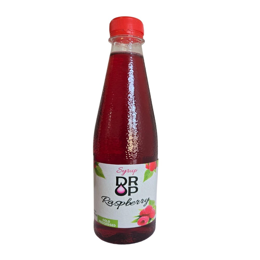 DROP Rasberry Syrup, Gourmet Natural Arromatic Flavors, 30% Concentrate Natural Fruit, Great for Cocktails,Lemaonades,Tea's & Desserts Toppings (16.9floz) Gluten-Free, NON-GMO