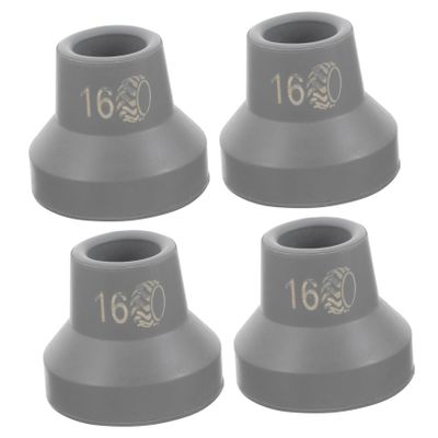 FOMIYES 4pcs -Skid Cane Tips for Walking Sticks and Crutches Non- Foot Pads for Hiking and Trekking Poles Essential Accessories for Seniors and Outdoor Activities