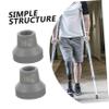 FOMIYES 4pcs -Skid Cane Tips for Walking Sticks and Crutches Non- Foot Pads for Hiking and Trekking Poles Essential Accessories for Seniors and Outdoor Activities view 2