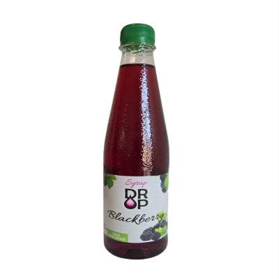 DROP Blackberry Syrup, Gourmet Natural Arromatic Flavors, 30% Concentrate Natural Fruit, Great for Cocktails,Lemaonades,Tea's & Desserts Toppings (16.9floz) Gluten-Free, NON-GMO