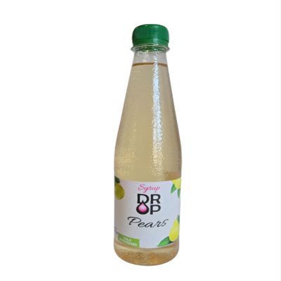 DROP Pears Syrup, Gourmet Natural Arromatic Flavors, 30% Concentrate Natural Fruit, Great for Cocktails,Lemaonades,Tea's & Desserts Toppings (16.9floz) Gluten-Free, NON-GMO