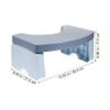 SHOWERORO Booster Stool Toilet Stepping Stool Home Bathroom Chair Sturdy Foot Support Safe for Boys and Girls Random Color view 2