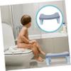 SHOWERORO Booster Stool Toilet Stepping Stool Home Bathroom Chair Sturdy Foot Support Safe for Boys and Girls Random Color view 3