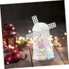 FOYTOKI 12Pcs Creative Transparent Windmill Sweets Candy Boxes Present Packaging for Birthday Treats Party Favor Storage Container for Cookies and Candies view 2
