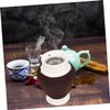 Didiseaon 2sets Ceramic Moxibustion Pots Pink Zisha Moxa Burner for Scraping and Facial Moxibustion Therapy Multi-Functional Acupoint Relaxation Tool Includes Random Cover view 3