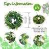 6 Pcs Artificial Eucalyptus Leaves Candle Rings Wreath Mini Faux Kitchen Cabinet Green Wreaths Spring Summer Wreaths Pillar Candle Holder for All Seasons Home Wedding Party Table Centerpiece Decor view 4