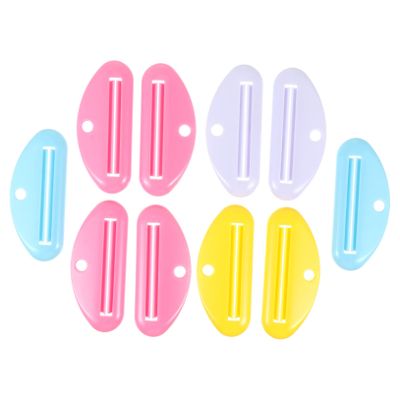 SEWOART 10pcs Bathroom Toothpaste Tube Squeezer Home Bathroomabs Plastic Squeezer Boys and Girls Toothpaste Dispenser
