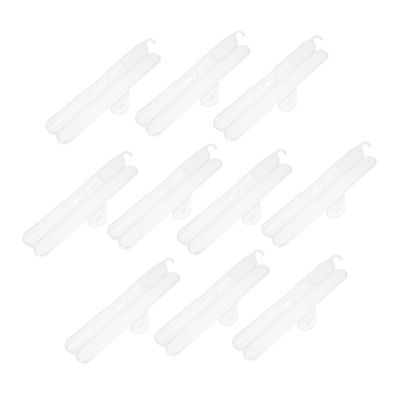 FRCOLOR 10pcs Portable Toothbrush Storage Box Travel-Friendly Organizer for Toothbrushes and Heads Transparent Design for Home Camping and Outdoor Use