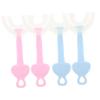 FOMIYES U-Shaped Kids Toothbrush Set 4-Piece Safe Manual Toothbrush for Toddlers Ergonomic Design for Easy Cleaning for Daily Use and Travel view 1