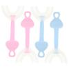 FRCOLOR Kids U-Shaped Toothbrush Set 4pcs Soft Silicone Baby Oral Cleaner Fun Design for Healthy Gums for Travel and Home Use view 1