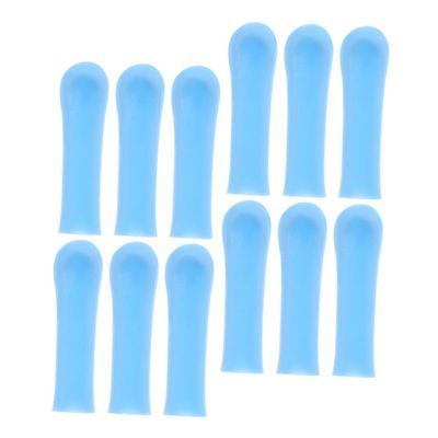 GOOHOCHY Ear Wax Removal Tool Covers 12pcs Soft Silicone Ear Spoon Sleeves Reusable for Easy Maintenance