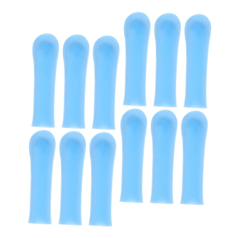 GOOHOCHY Ear Wax Removal Tool Covers 12pcs Soft Silicone Ear Spoon Sleeves Reusable for Easy Maintenance
