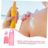 TOVINANNA 1set Self Tanning Mitt Applicator Back Lotion Applicator Tanning Finger Mitt Washable Reusable and Safe for Gels Lotions for Achieving An Even Hard Reach Areas view 3