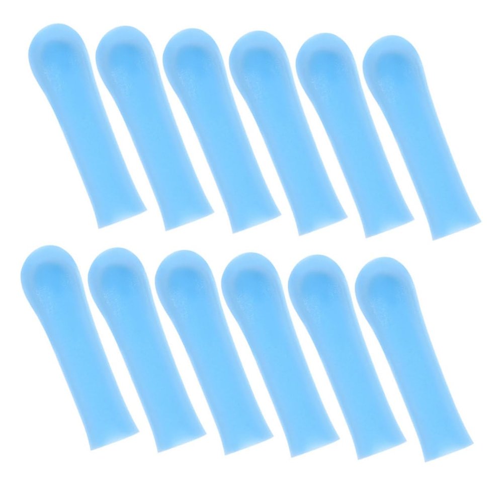 Healvian 12pcs Silicone Ear Spoon Replacement Tips for Ear Wax Removal Soft and Comfortable Cleaner Accessories Compatible Scoops Easy to Carry and Clean