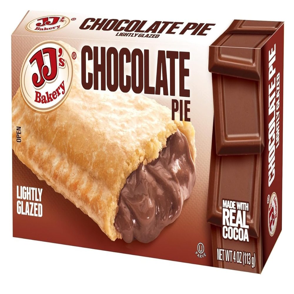 JJs Chocolate Snack Pies, Individual Dessert, Fresh-Baked, Perfect for Snacks, Nut-Free, Kosher Parve, 4 Oz Each (Pack of 6) By Snacks and More