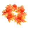Ciieeo Fall Pumpkin Candle Artificial Leaf Wreath for Thanksgiving Day and Fall Decor Rustic Centerpiece for Weddings and Seasonal Celebrations view 1