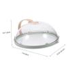 Ciieeo Microwave Food Cover Ventilated Splatter Guard Lightweight Dish Protector for Microwave Oven Easy to Vents Kitchen Essential Spruce view 2
