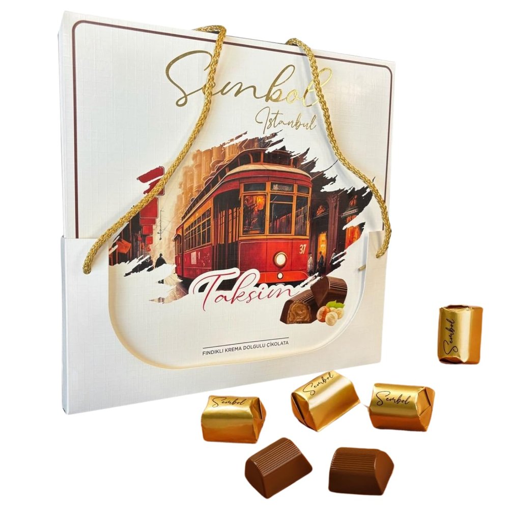 Hazelnut Cream Filled Chocolate, 10.58 oz, Istanbul Themed Treat, Turkish Chocolate, Eid, Gift For Lovers