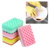 10pcs High Density Wave Cleaning Sponges Non-Scratch Dish Scrubbing Sponges for Kitchen Bathroom and Car Random Colors Durable and Odor Cleaning Scrubber view 1