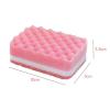 10pcs High Density Wave Cleaning Sponges Non-Scratch Dish Scrubbing Sponges for Kitchen Bathroom and Car Random Colors Durable and Odor Cleaning Scrubber view 2