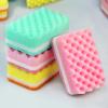 10pcs High Density Wave Cleaning Sponges Non-Scratch Dish Scrubbing Sponges for Kitchen Bathroom and Car Random Colors Durable and Odor Cleaning Scrubber view 3