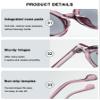 ABETOS Retro Round Reading Sunglasses Full Lens Reader Sunglasses UV400 Protection Outdoor Sun Readers Men Women, Black and purple+2.0 view 3