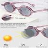 ABETOS Retro Round Reading Sunglasses Full Lens Reader Sunglasses UV400 Protection Outdoor Sun Readers Men Women, Black and purple+2.0 view 4