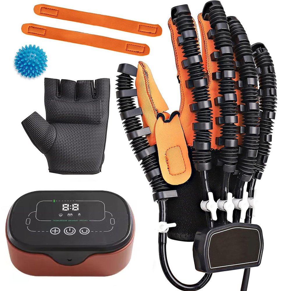 2025 New Rehabilitation Robot Gloves, Stroke Recovery Equipment, Fingers Strength Training Device with Heating Function