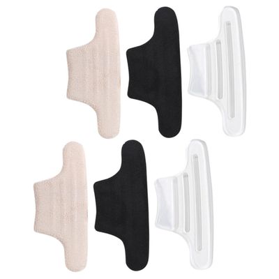 Didiseaon 3pairs Gel Heel Cushions Replaceable Back Inserts for High Heels Comfortable and Sweat-Absorbent and Skin-Friendly Design for Women Shoes