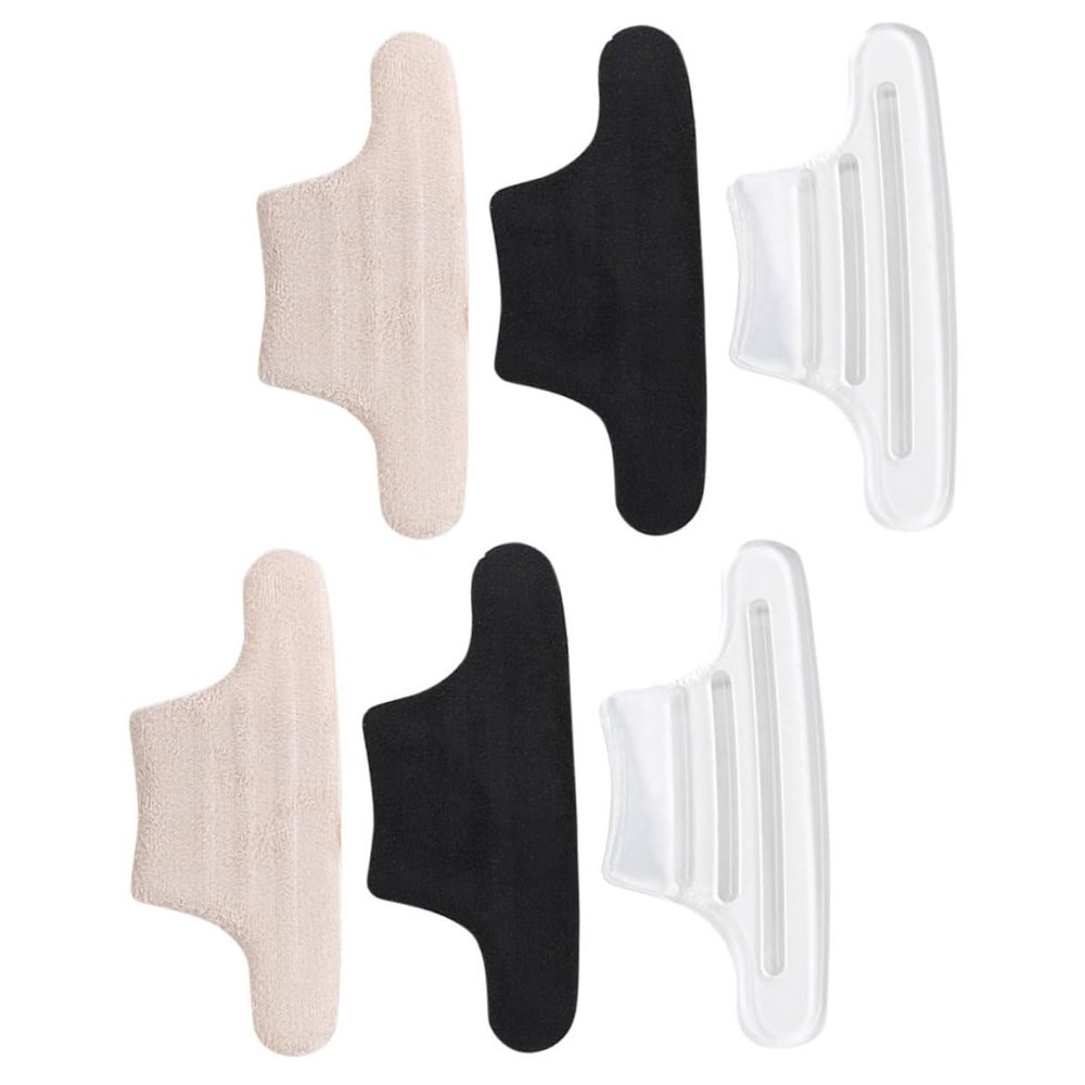 Didiseaon 3pairs Gel Heel Cushions Replaceable Back Inserts for High Heels Comfortable and Sweat-Absorbent and Skin-Friendly Design for Women Shoes