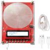 7.83Hz Frequency Generator for Healing, 0.1HZ-100000Hz Adjustable Schumann Wave Resonance Generator, Sine Signals Frequency Healing Device USB Powered Sound Frequency Machine (Red) view 1