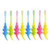 Didiseaon 8pcs Cartoon Animal Toothbrush Set Soft Bristles for Gentle Cleaning Durable Material Easy-Grip Handle for Boy Girl Oral Care and Training view 1
