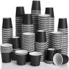 Sawysine 300 Count 3 oz Disposable Small Paper Cups Bathroom, Mouthwash, Espresso & Snack Cups for Party, Office, Coffee, Juice & Water(Black) view 1