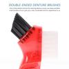 FOMIYES 3pcs Denture Brush Mini Double-Head Cleaning Toothbrush for Household Portable for Oral Care view 4
