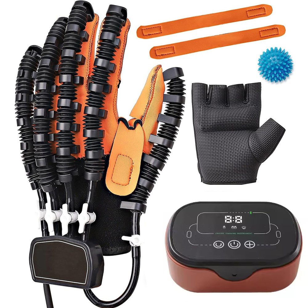 2025 New Rehabilitation Robot Gloves, Stroke Recovery Equipment, Fingers Strength Training Device with Heating Function