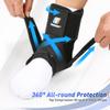 Quick Lace Up Ankle Brace for Women Men with Removable Side Splints, Ankle Support for Sprained Ankle, Injury Recovery, Ankle Stabilizer for Sports,Basketball,Volleyball,Soccer,Tennis,L(13"-14") view 4