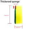 Thickened Cleaning Sponge, Yellow and Green, 4.33 x 1.77 inches, 100 Pieces, Suitable for dishw, Cleaning view 3