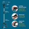 PEAKHILL LED Folding Grabber Tool, Ratcheting Pick Up Stick with Light, Reach Extension Arm view 3